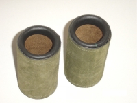 Leather Dice Cups, Oval Beige