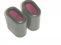 Leather Dice Cups, Oval Red Lip