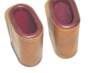 Leather Dice Cups, Oval Red Lip