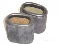 Leather Dice Cups, Oval Black Suede