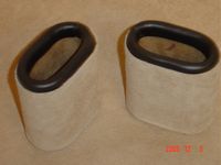 Leather Dice Cups, Oval Cream Suede