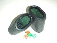 Leather Dice Cups, Oval Black